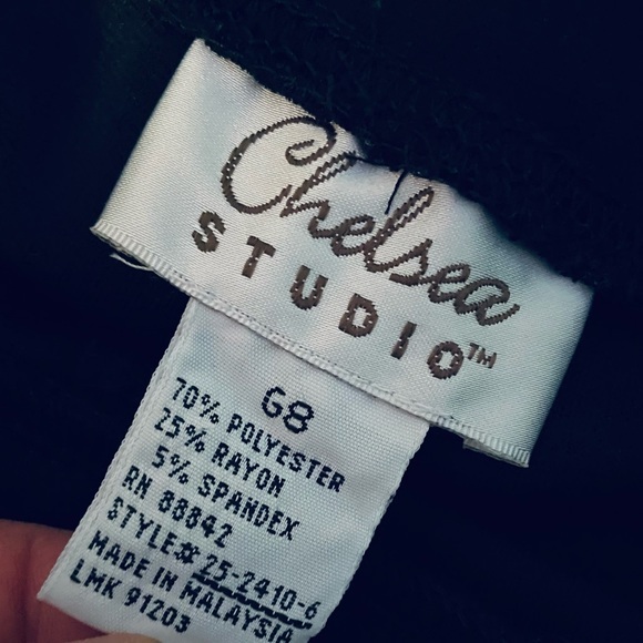 Vintage Chelsea Studio Black Pull On Pants - Picture 2 of 8